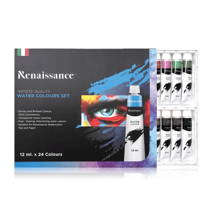 ชุดสีน้ำ RENAISSANCE บรรจุหลอดละ 12 ML จำนวน 24 สี_2